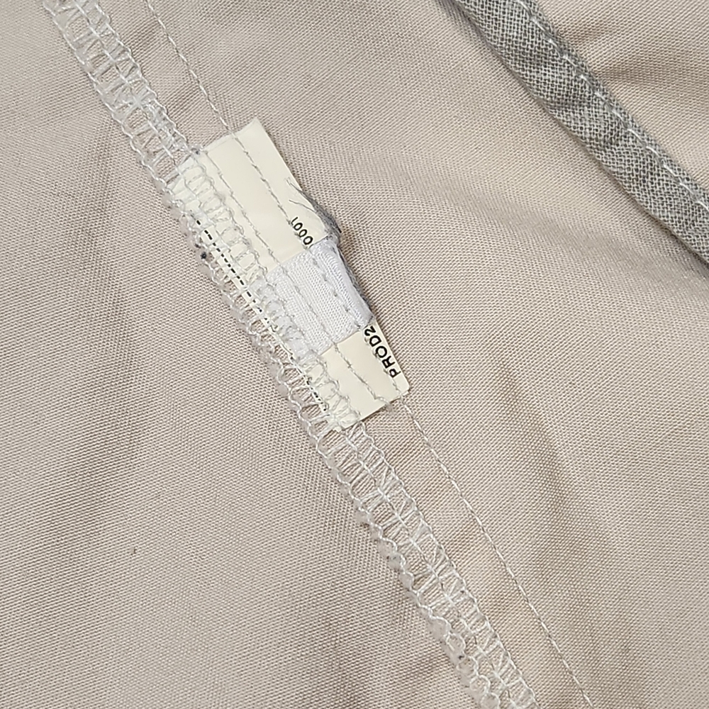 Pinko trench coat women's 6 ivory cotton mini pleated double chest Made in Italy - Picture 14 of 14